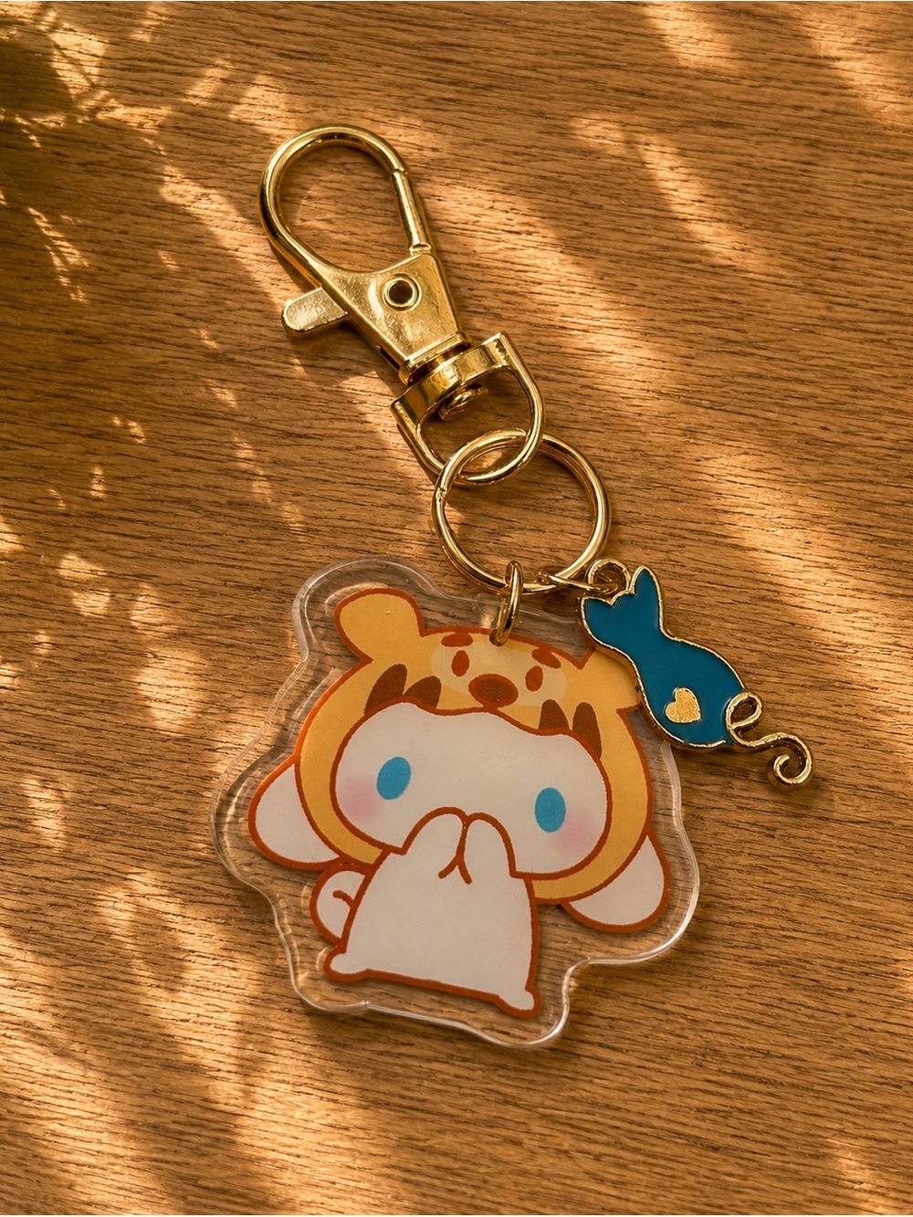 3/$25 Handmade Hello Kitty Cinnamon Role inspired keychain/bag charm